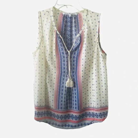 Collective Concepts Womens Size Small Boho Design Print Blouse - Picture 1 of 5